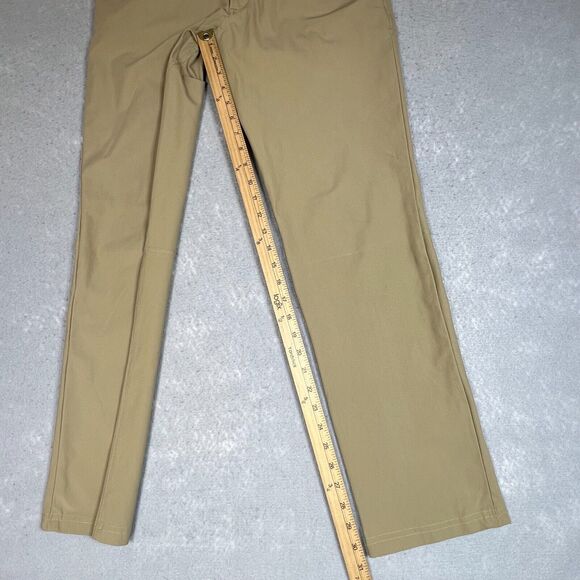 Lululemon Pants Mens 30 Khaki ABC Pant Classic Polyester Golf Golfer Warpstreme - Picture 4 of 10